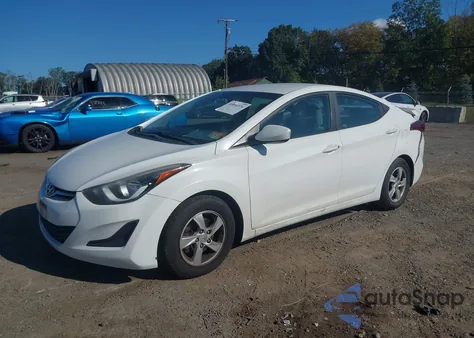 2014 Hyundai Elantra Se from USA, damaged, VIN 5NPDH4AE4EH518702